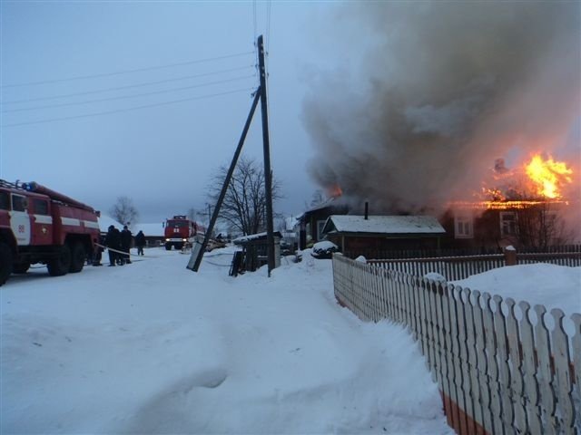 Пожарно-спасательные подразделения выезжали на пожар в Лешуконском МО Архангельской области.